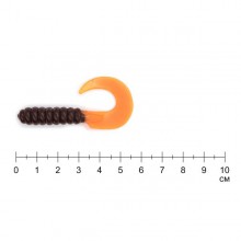 Твистер YUM WALLEYE GRUB 3" brown orange (упак. 15шт) 351