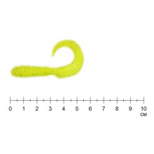 Твистер YUM WALLEYE GRUB 3" lime core (упак. 15шт) 354